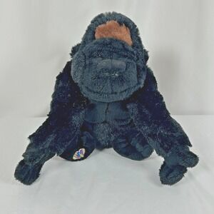 Webkinz Silverback Gorilla Plush Black Stuffed Animal Retired Ganz HM335 No Code
